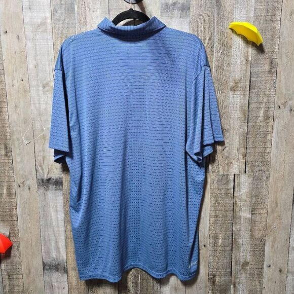 Ariat Tek Blue Stripe Lightweight Polo Shirt - Picture 3 of 5